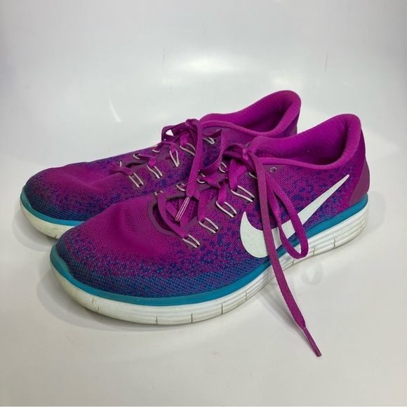 Nike free run sneakers purple blue white womens size 9.5 - Picture 3 of 9